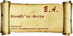 Bindász Anita névjegykártya